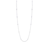 0.49ct 14k White Gold 36" Diamonds by the Yard Chain